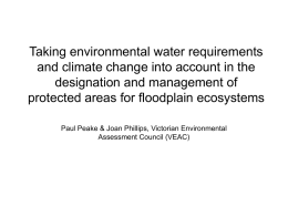 Taking environmental water requirements and