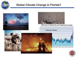 Global Climate Change in Florida?
