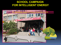 school campain for intelligent energy