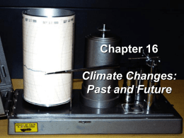 Past and Future Climate change