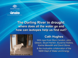 The Darling River in drought