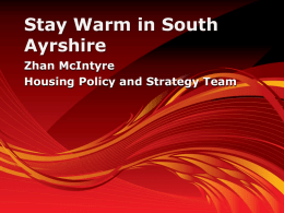 Stay Warm in South Ayrshire
