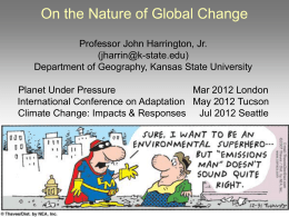 John Harrington`s Global Change Presentation