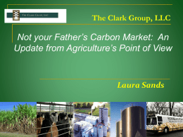 Laura Sands - "Not your fathers carbon market"