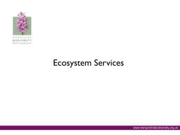 Ecosystem Services presentation (Hampshire Biodiversity Partnership)