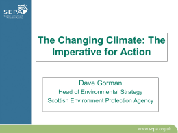 Dave Gorman, Head of Environmental Strategy, SEPA and