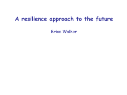Resilience for the future