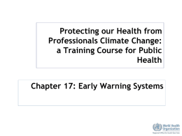 Early Warning Systems - World Health Organization