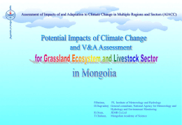 Mongolia - global change SysTem for Analysis, Research & Training