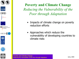Poverty and Climate Change