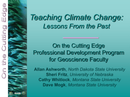 Montana State University Teaching Climate Change