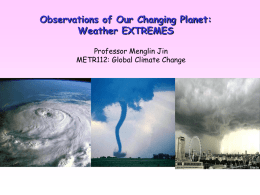 METO112-extremes - Department of Meteorology and Climate