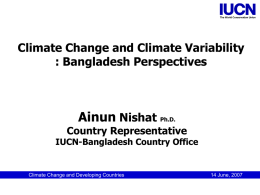 Climate Change and Climate Variability