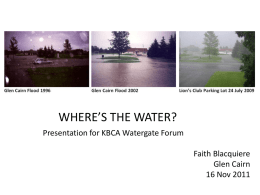 2011-11-16 Faith Blacquiere Watergate Presentation