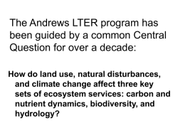 Andrews LTER Central Question