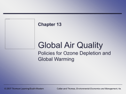 Global Air Quality - Queen`s Economics Department