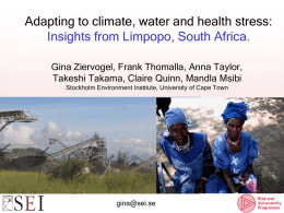Water Stress and Food Security: Adaptive Strategies in Freshwater