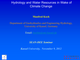 Hydrology and water resources in the wake of climate change