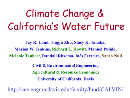 CALVIN Model - California Water and Environmental Modeling Forum