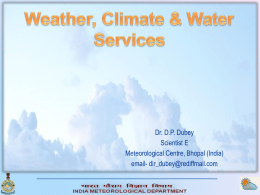 Weather, Climate and Water Services