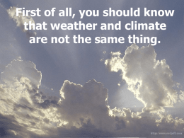 Climate Change - Currituck County Schools