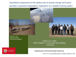 Assessing the relative role of climate change and human activities in