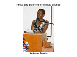 UWI & CCCCC Conference on Climate Change Impacts on the