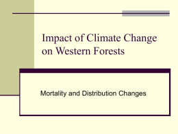 Impact of Climate Change on W Forests