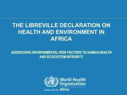What is the Libreville Declaration? - Clim
