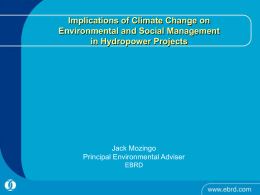 Implications of Climate Change on Environmental and Social