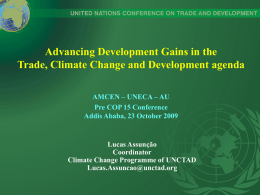 Advancing Development Gains in the Trade, Climate Change and