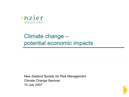 Climate change – economic impacts
