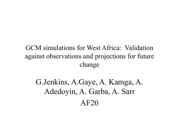 21st century climate change in West Africa