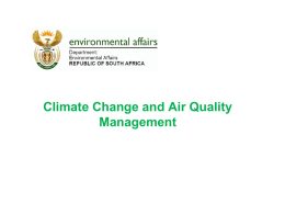Climate Change and Air Quality Management [1]