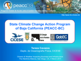 State Climate Change Action Program of Baja California