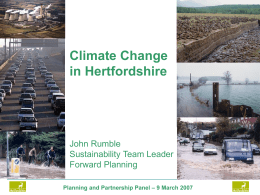 Climate Change in Hertfordshire