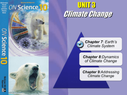 7.1 Factors that Affect Climate Change