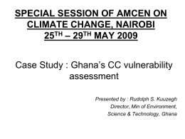 SPECIAL SESSION OF AMCEN ON CLIMATE CHANGE NAIROBI