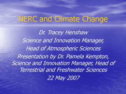 NERC and Climate Change