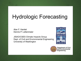 Hydrologic Forecasting - UW Hydro | Computational Hydrology