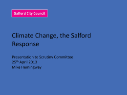 Climate Change and Salford