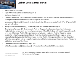 Carbon Cycle Game: Part II