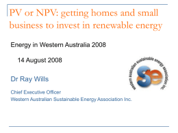 getting homes and small business to invest in renewable energy