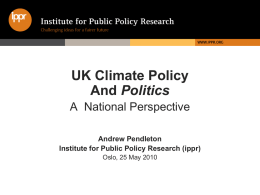 3. The Politics of Climate Change