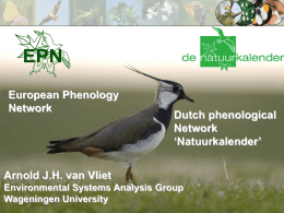EPN and Dutch Networks, Arnold van Vliet