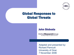 Global Responses to Global Threats