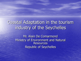 Coastal Adaptation in the tourism industry of the Seychelles