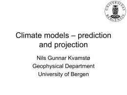 Climate modelling