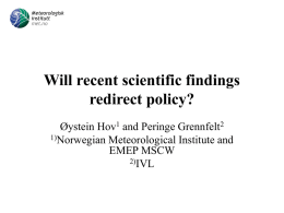 Will recent scientific findings redirect policy?