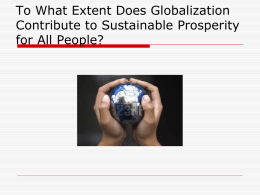 Sustainable Prosperity